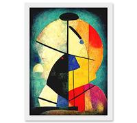 Doppelganger33 LTD Colourful Kandinsky Inspired Abstract Painting Artwork Framed Wall Art Print A4