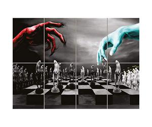 Doppelganger33 LTD Devil God Chess All Pawns XL Giant Panel Poster Art Print (8 Sections)