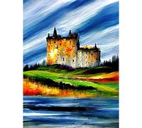 Doppelganger33 LTD Eilean Donan Castle Sea Loch Scotland Landscape Large Wall Art Poster Print Thick Paper 18X24 Inch