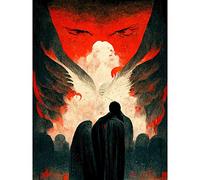 Doppelganger33 LTD Gates Of Hell Devil Satan Lucifer Evil Large Wall Art Poster Print Thick Paper 18X24 Inch