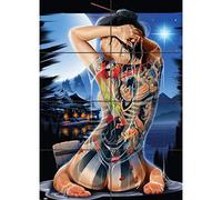 Doppelganger33 LTD Geisha Japanese Girl XL Giant Panel Poster Art Print (8 Sections)