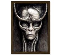 Doppelganger33 LTD Gothic Fantasy Alien Art Artwork Framed Wall Art Print A4