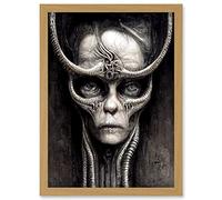 Doppelganger33 LTD Gothic Fantasy Alien Art Artwork Framed Wall Art Print A4