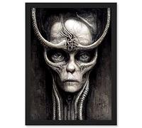 Doppelganger33 LTD Gothic Fantasy Alien Art Artwork Framed Wall Art Print A4