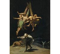 Doppelganger33 LTD Goya The Witches' Flight Large Art Print Poster Wall Decor 18x24 inch