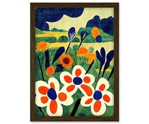 Doppelganger33 LTD Henri Matisse Style Meadow Flowers Iris Artwork Framed A3 Wall Art Print