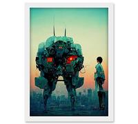 Doppelganger33 LTD Mecha Japanese Illustration Sci-Fi Anime Artwork Framed A3 Wall Art Print