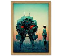 Doppelganger33 LTD Mecha Japanese Illustration Sci-Fi Anime Artwork Framed A3 Wall Art Print