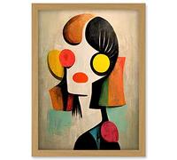 Doppelganger33 LTD Minimalist Abstract Pop Art Portrait Artwork Framed A3 Wall Art Print