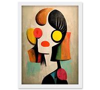 Doppelganger33 LTD Minimalist Abstract Pop Art Portrait Artwork Framed Wall Art Print A4