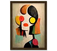 Doppelganger33 LTD Minimalist Abstract Pop Art Portrait Artwork Framed Wall Art Print A4
