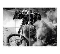 Doppelganger33 LTD Mountain Bike Downhill Mtb Giant Wall Art Multi Panel Poster Print 47x33 inches