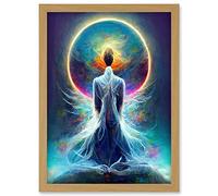 Doppelganger33 LTD Mystical Psychic Spiritual Dream Artwork Framed Wall Art Print A4