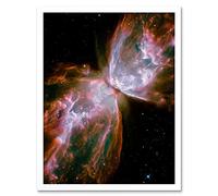 Doppelganger33 LTD NASA Hubble Space Telescope Spies a Butterfly Rolling Gases Photo Art Print Framed Poster Wall Decor 12x16 inch