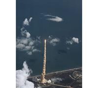 Doppelganger33 LTD NASA STS-34 Space Shuttle Atlantis Launch Rocket Liftoff From Above 1989 Photo Large XL Wall Art Canvas Print