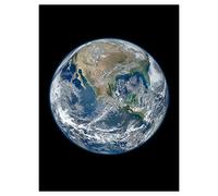 Doppelganger33 LTD NASA Suomi NPP Satellite Blue Marble 2012 Earth From Space Photo Large Wall Art Poster Print Thick Paper 18X24 Inch
