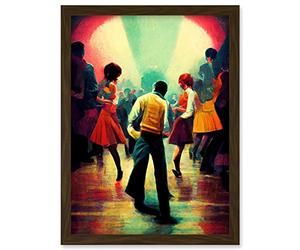 Doppelganger33 LTD Northern Soul Music Retro Sixties Artwork Framed A3 Wall Art Print