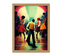 Doppelganger33 LTD Northern Soul Music Retro Sixties Artwork Framed Wall Art Print 18X24 Inch