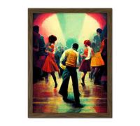 Doppelganger33 LTD Northern Soul Music Retro Sixties Artwork Framed Wall Art Print 18X24 Inch