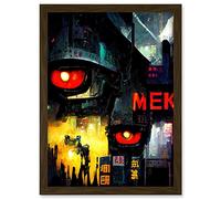 Doppelganger33 LTD Sci Fi Complex Machines Mecha Japanese Big Brother Artwork Framed A3 Wall Art Print