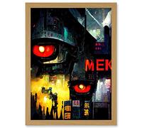 Doppelganger33 LTD Sci Fi Complex Machines Mecha Japanese Big Brother Artwork Framed A3 Wall Art Print