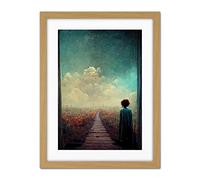 Doppelganger33 LTD Should I Stay Or Should I Go Now Artwork Framed Wall Art Print 18X24 Inch