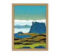 Doppelganger33 LTD The Storr Isle Of Skye Scottish Landscape Artwork Framed Wall Art Print 18X24 Inch
