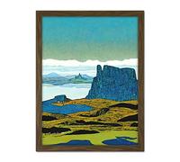 Doppelganger33 LTD The Storr Isle Of Skye Scottish Landscape Artwork Framed Wall Art Print 18X24 Inch