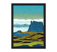 Doppelganger33 LTD The Storr Isle Of Skye Scottish Landscape Artwork Framed Wall Art Print 18X24 Inch