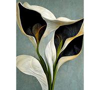 Doppelganger33 LTD White Calla Lily Flower Pistil Bouquet Elegant Large Wall Art Poster Print Thick Paper 18X24 Inch