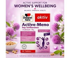 Doppelherz Active Meno Menopause Vitamins and Hyaluronic Acid 30 Tabs