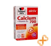 DOPPELHERZ Aktiv Calcium 700 + Vitamin D3 for Bones and Teeth 30 Capsules