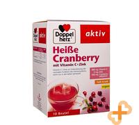 DOPPELHERZ Aktiv Herbe Cranberry Granules in Sachets Vitamin C Zinc 10 pcs