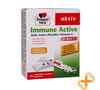 DOPPELHERZ Aktiv Immune Direct Vitamin C Zinc 20 Sachets of Microgranules