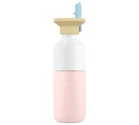 Dopper - Dopper Steel x Flip Straw - Water bottle size 350 ml, pink/white
