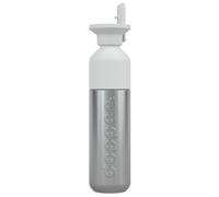 Dopper - Dopper Steel x Flip Straw - Water bottle size 490 ml, grey