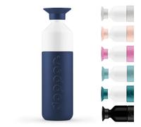 Dopper Insulated Thermo Bottle 1L Breaker Blue - Double-Walled, Leak-Proof, Keeps Cold for 24h/hot for 9h - Stainless Steel Drinking Bottle - Thermo Mug - Coffee Cup - Water, Tea