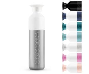 Dopper Insulated Thermo Bottle 350ml Silver - Double-Walled, Leak-Proof, Keeps Cold for 24h/hot for 9h - Stainless Steel Drinking Bottle - Thermo Mug - Coffee Cup - Water, Tea