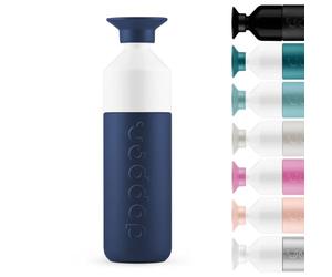 Dopper Insulated Thermo Bottle 580ml Breaker Blue - Double-Walled, Leak-Proof, Keeps Cold for 24h/hot for 9h - Stainless Steel Drinking Bottle - Thermo Mug - Coffee Cup - Water, Tea