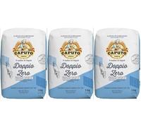 Doppio Zero 00 Pizza Flour for Pizza, Bread & Baking, Authentic Italian, 1kg, 3 Count with Caputo