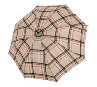 doppler Fiber Golf Flex Automatic Check Umbrella Beige