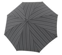 Doppler Manufaktur Brittany chestnut handle stick umbrella 93 cm gray