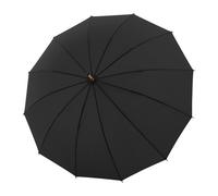 Doppler Nature Long Bamboo Stick umbrella 90 cm black