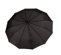 Doppler Pocket Umbrella Fiber Magic Major - Wind Tunnel Tested - Automatic Open and Close - Black, Black, Mediana