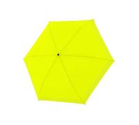 doppler Umbrella Safety Reflect, Umbrella with Reflective Edge and Hand Opener, Mini Umbrella in Bright Colours with Matching Umbrella Bag, Lightweight Pocket Umbrella for On the Go, neon yellow, S