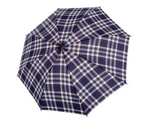 doppler umbrella Stockholm Long AC Karo Blue / Ecru