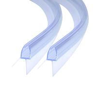 DOPPOSO Shower Seal Curved 2x70cm, Replacement Seal, Seal for 4mm/5mm/6mm, Glass Thickness, Pre-curved Shower Door Seal, Swell Cover for Bathtub and Round Shower, Quarter Shower