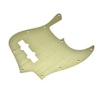 Dopro 10 Hole Modern-Style Metal Anodized Aluminium J Bass Pickguard for American FD Jazz J Bass Gold