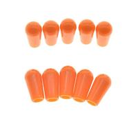 Dopro 10-Pack American #8-32 Thread 3 Way Toggle Switch Cap Switch Tip Knob for USA Les Paul Pickup Selector Switch/Switchcraft Switch Orange