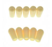 Dopro 10-Pack American #8-32 Thread 3 Way Toggle Switch Cap Switch Tip Knob for USA Les Paul Pickup Selector Switch/Switchcraft Switch Light Cream